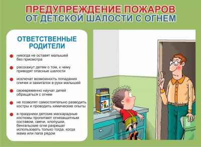 Родителям о пожарной безопасности.